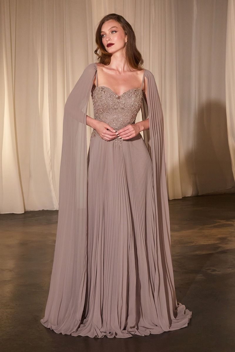Formal Dresses Prom Formal Long Fitted Dress Mocha