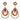 Clear Diamante Teardrop Shaped Rhinestone Earrings - The Dress Outlet