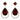 Clear Diamante Teardrop Shaped Rhinestone Earrings - The Dress Outlet