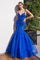 LaDivine CM328 Long Spaghetti Strap Evening Gown