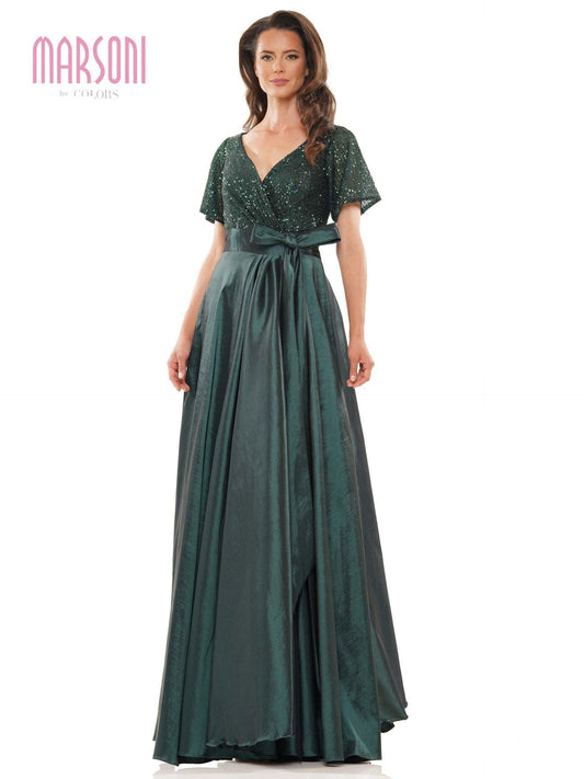 Colors Long Formal A-line Dress M316 - The Dress Outlet