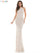 Colors Long Formal Fitted Halter Dress 113 - The Dress Outlet