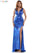 Colors Long Formal Fitted Metallic Prom Dress 2434 - The Dress Outlet
