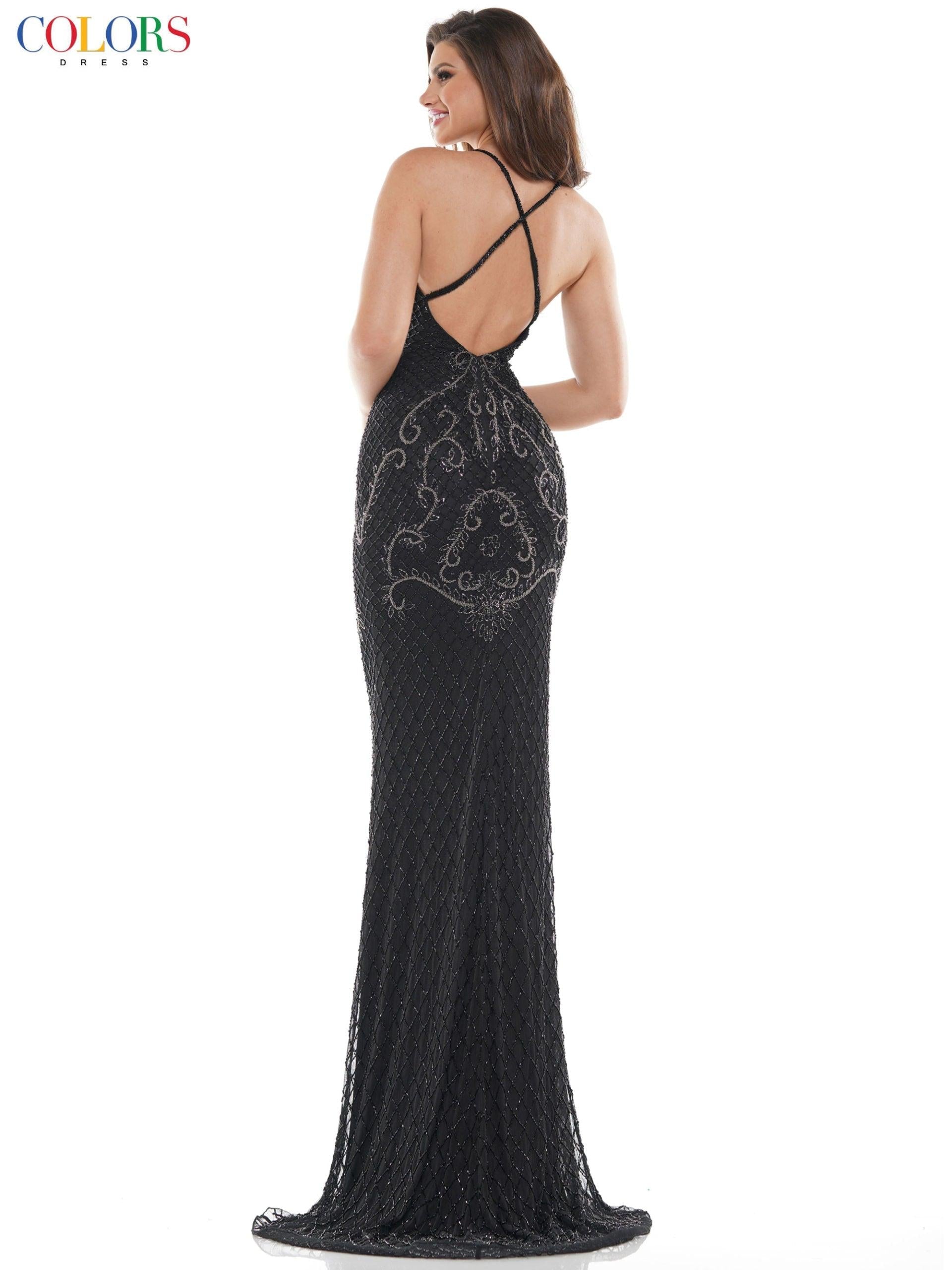 Colors Long Formal Fitted Prom Dress 111 - The Dress Outlet