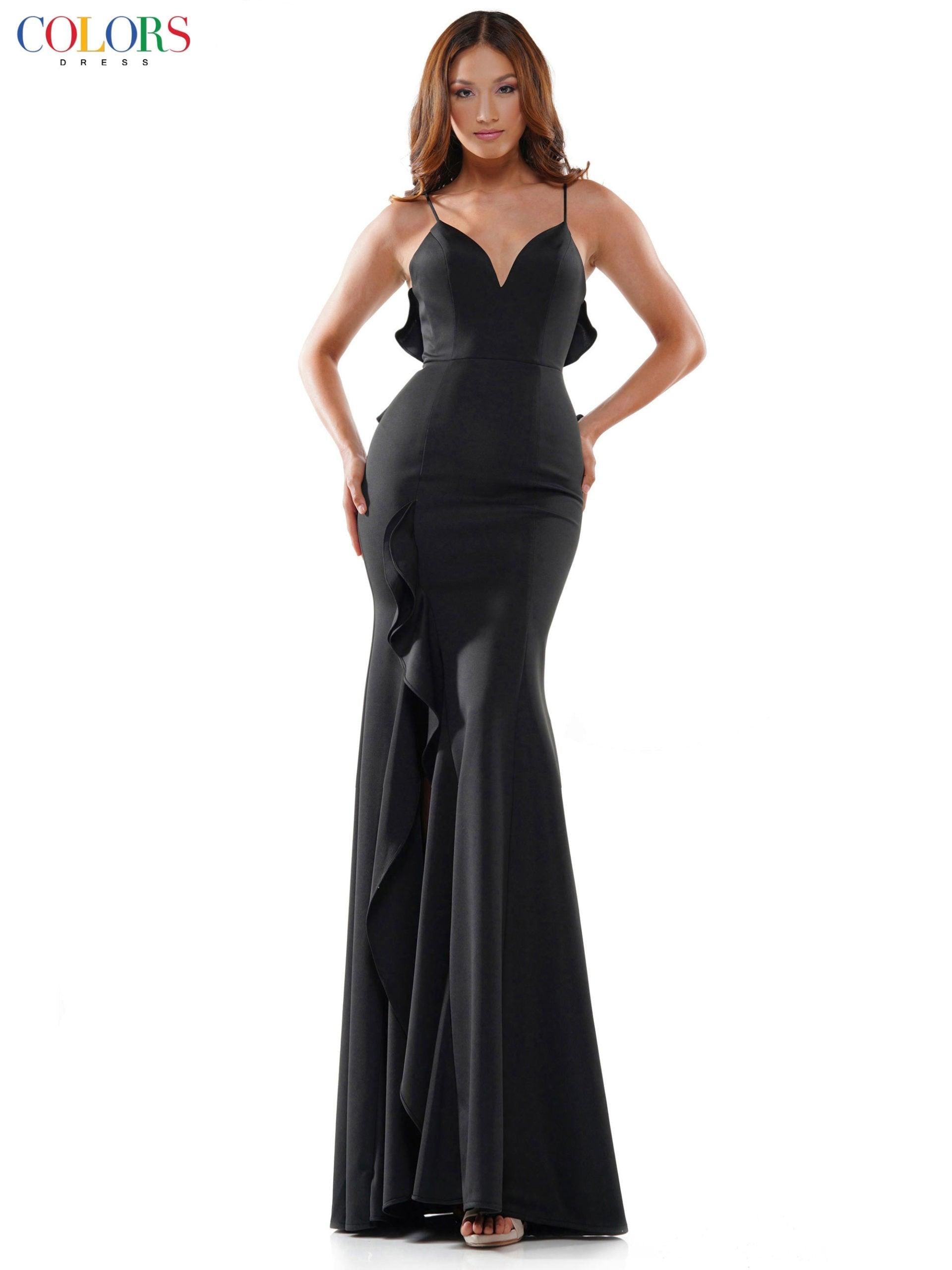 Colors Long Formal Mermaid Fit Prom Dress 2646 - The Dress Outlet