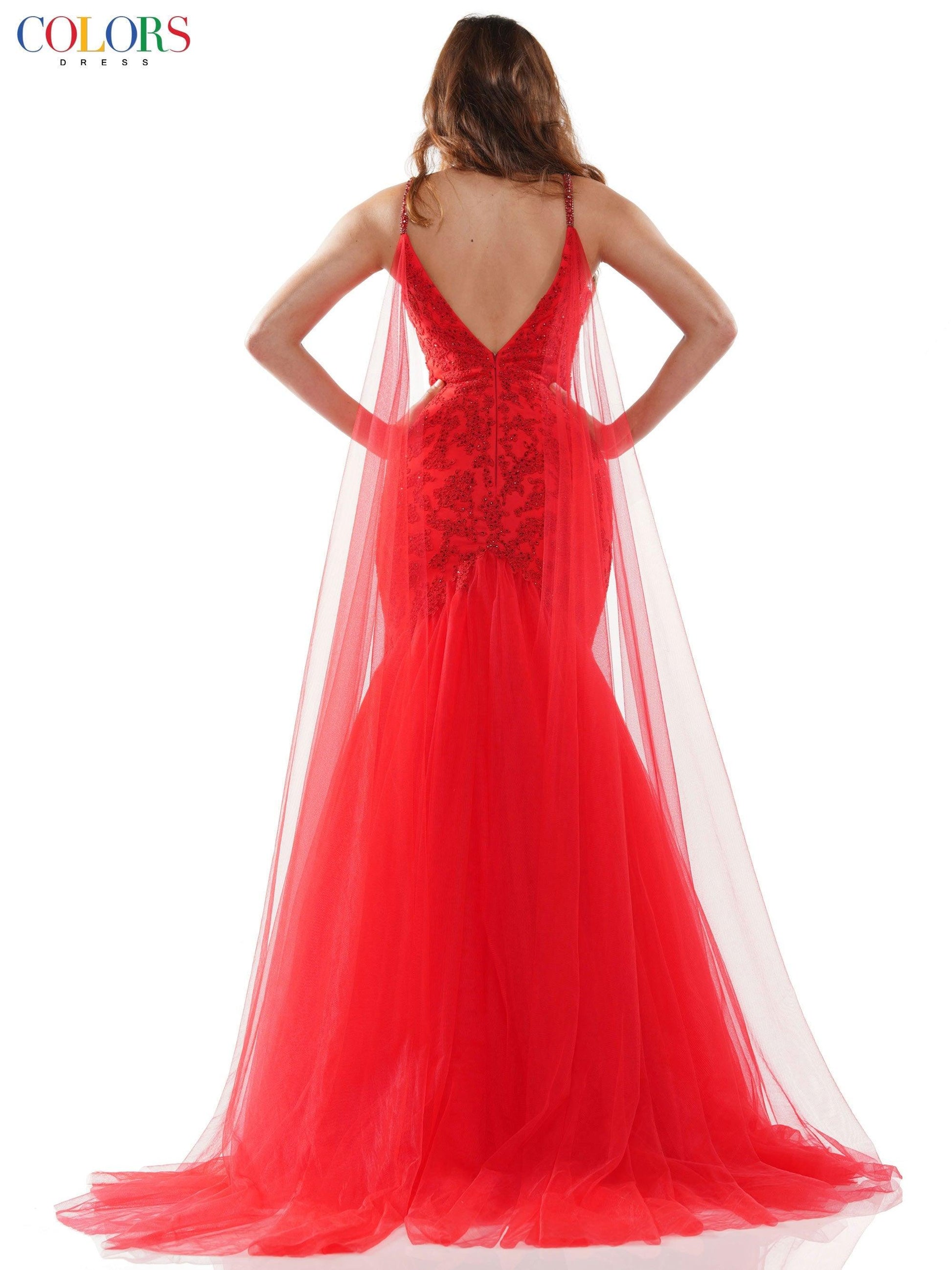 Colors Long Formal Mermaid Prom Dress Sale - The Dress Outlet