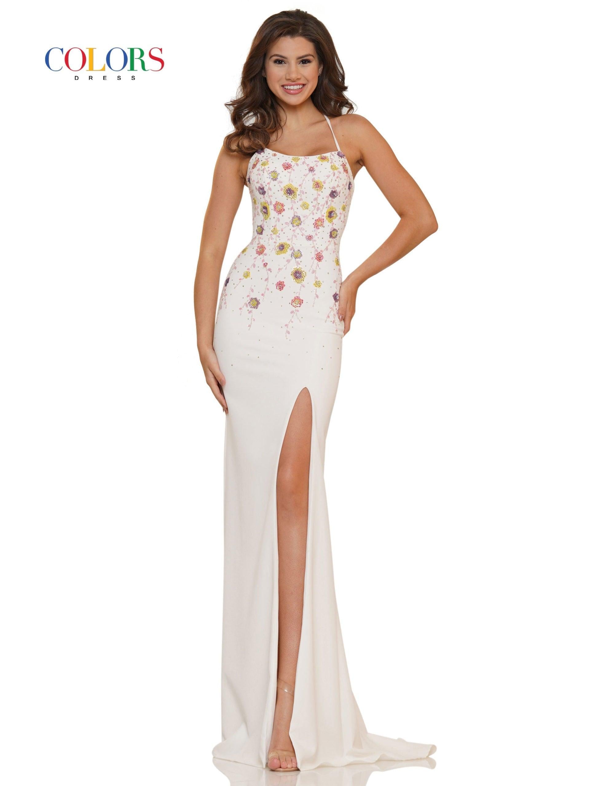 Colors Long Formal Sexy Fitted Prom Dress 2671 - The Dress Outlet