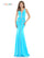 Colors Long Sleeveless Formal Beaded Dress 2696 - The Dress Outlet