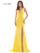 Colors Long Sleeveless Formal Fitted Dress 2694 - The Dress Outlet