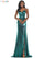 Colors Long Spaghetti Strap Metallic Prom Gown 2635 - The Dress Outlet