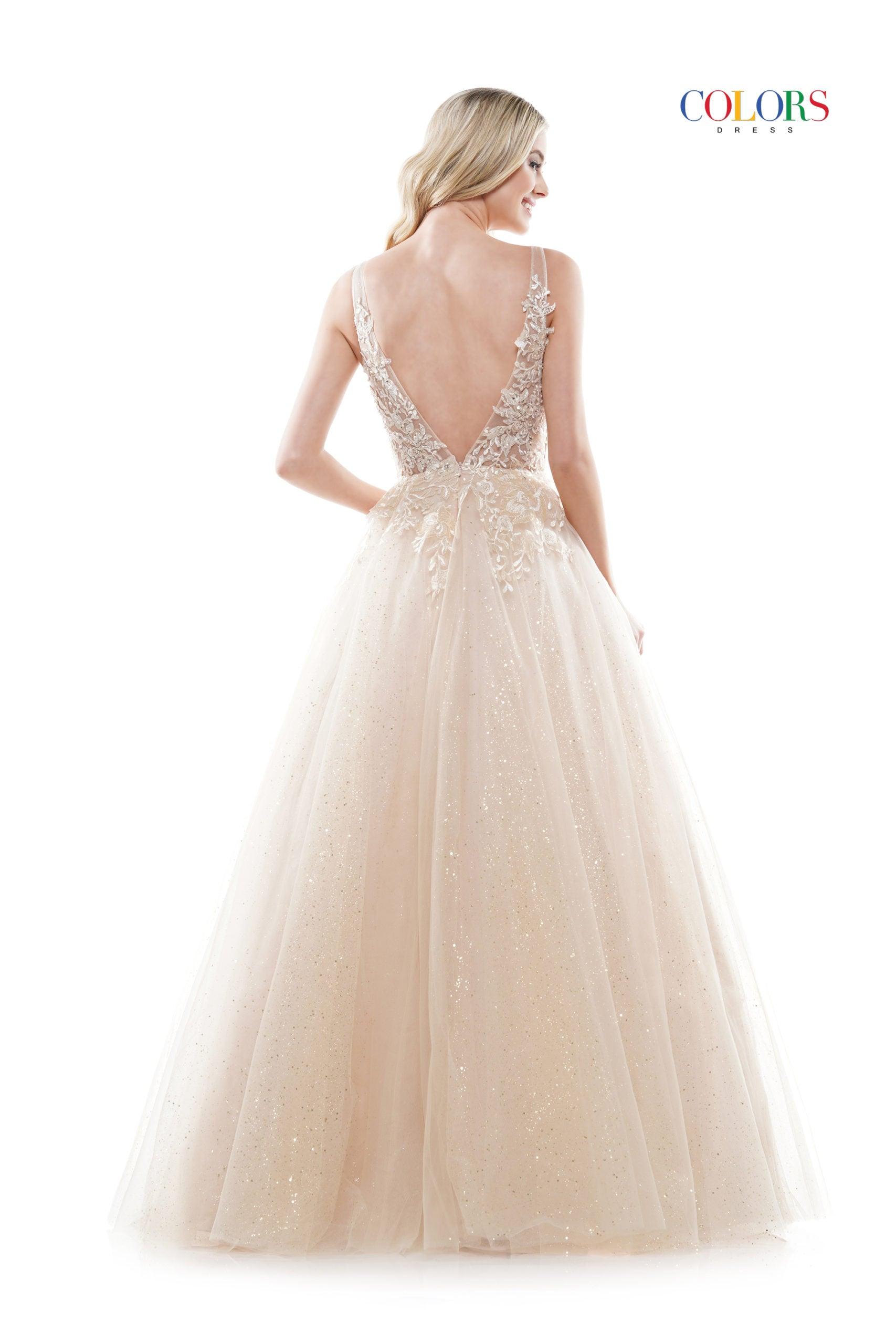 Colors Prom Long Formal Sleeveless Dress 2615 - The Dress Outlet