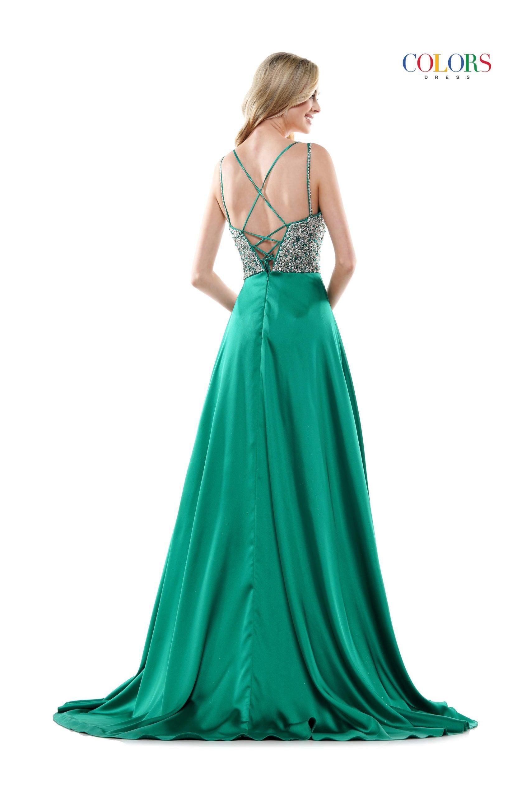 Colors Prom Short Beaded Romper Skirt Overlay 2604 - The Dress Outlet