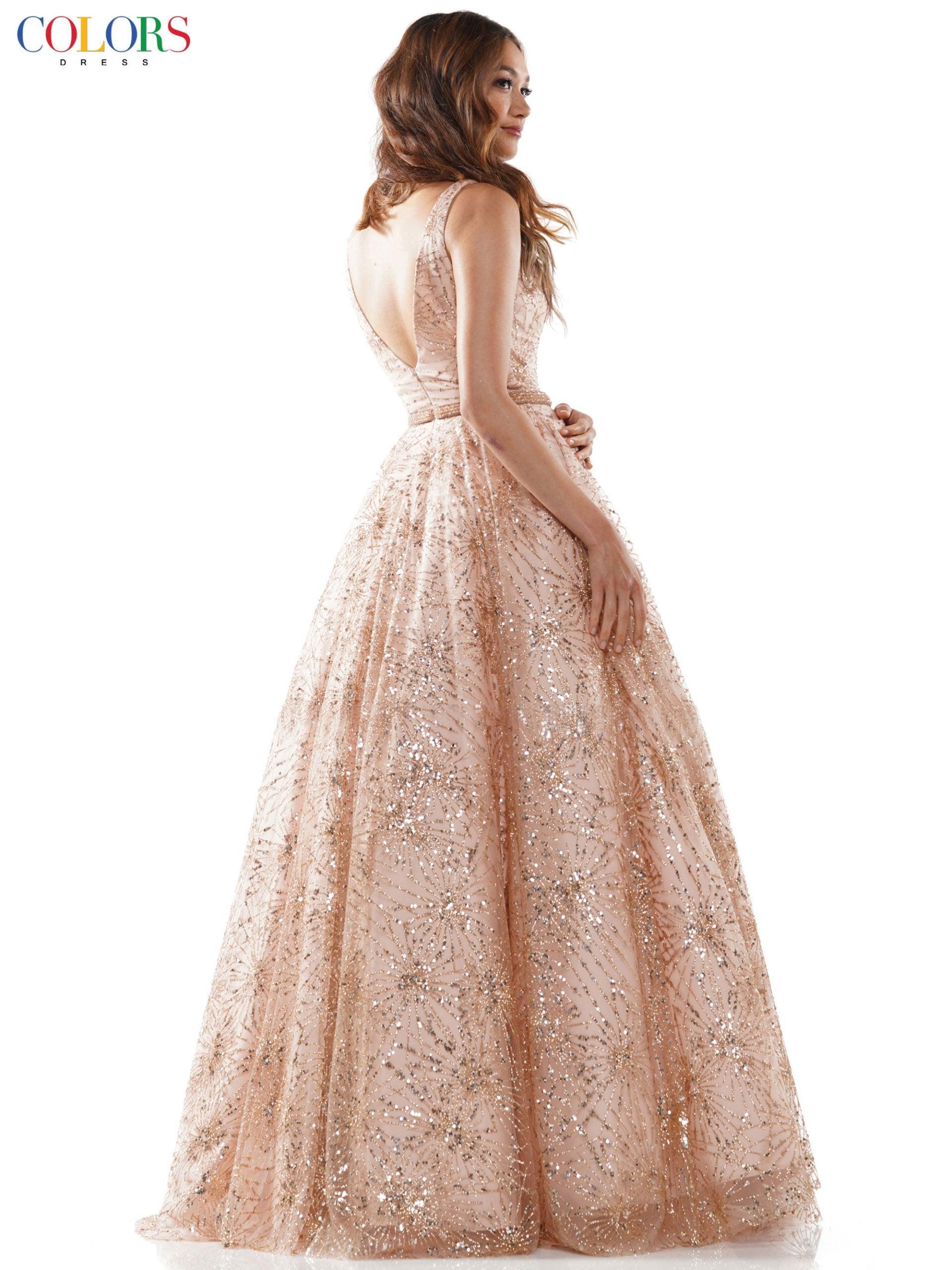 Colors Sleeveless Long Evening Dress G942 - The Dress Outlet