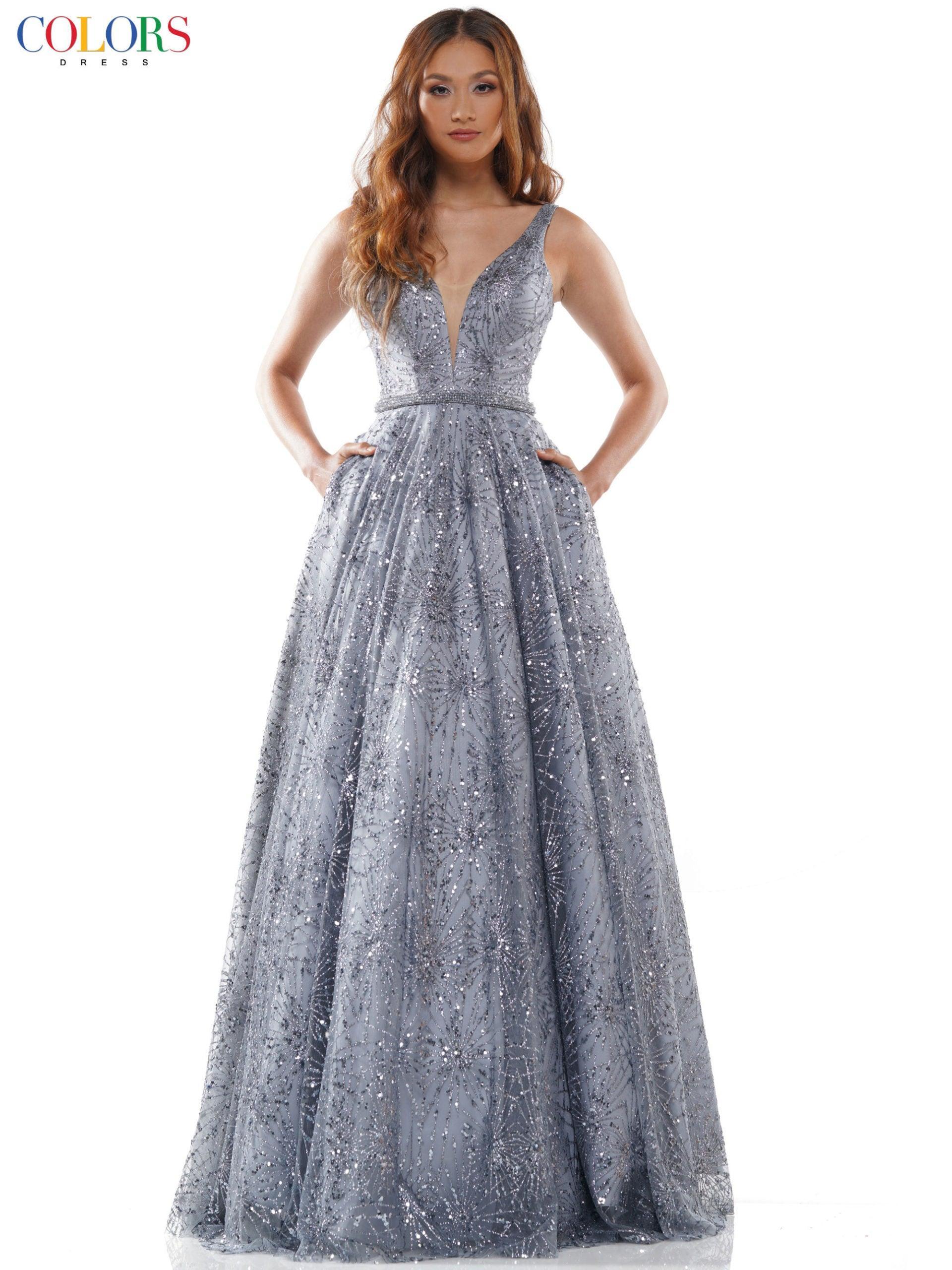 Colors Sleeveless Long Evening Dress G942 - The Dress Outlet