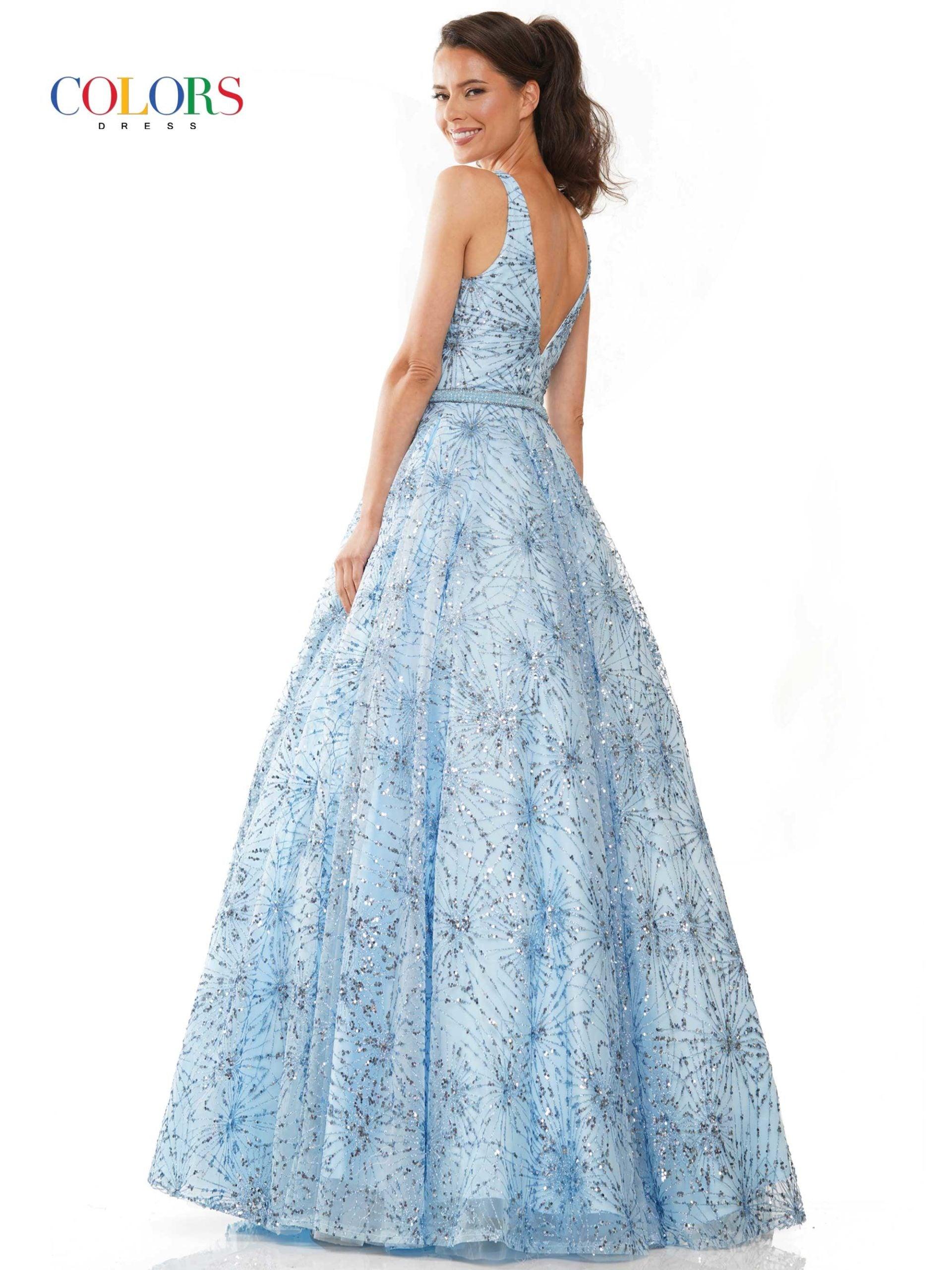 Colors Sleeveless Long Evening Dress G942 - The Dress Outlet