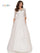 Colors Wedding 3/4 Sleeve Long Dress 1078 - The Dress Outlet