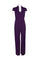 Connected Apparel Formal Short Sleeve Jumpsuit - The Dress Outlet
