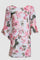 Connected Apparel 3/4 Sleeve Floral Short Dress - The Dress Outlet