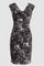 Connected Apparel Short Floral Sleeveless Dress - The Dress Outlet