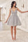 Cocktail Dresses Short A Line Cocktail Glitter Dress Silver