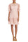 Cocktail Dresses Short Lace Puff Sleeve Cocktail Dress Blush