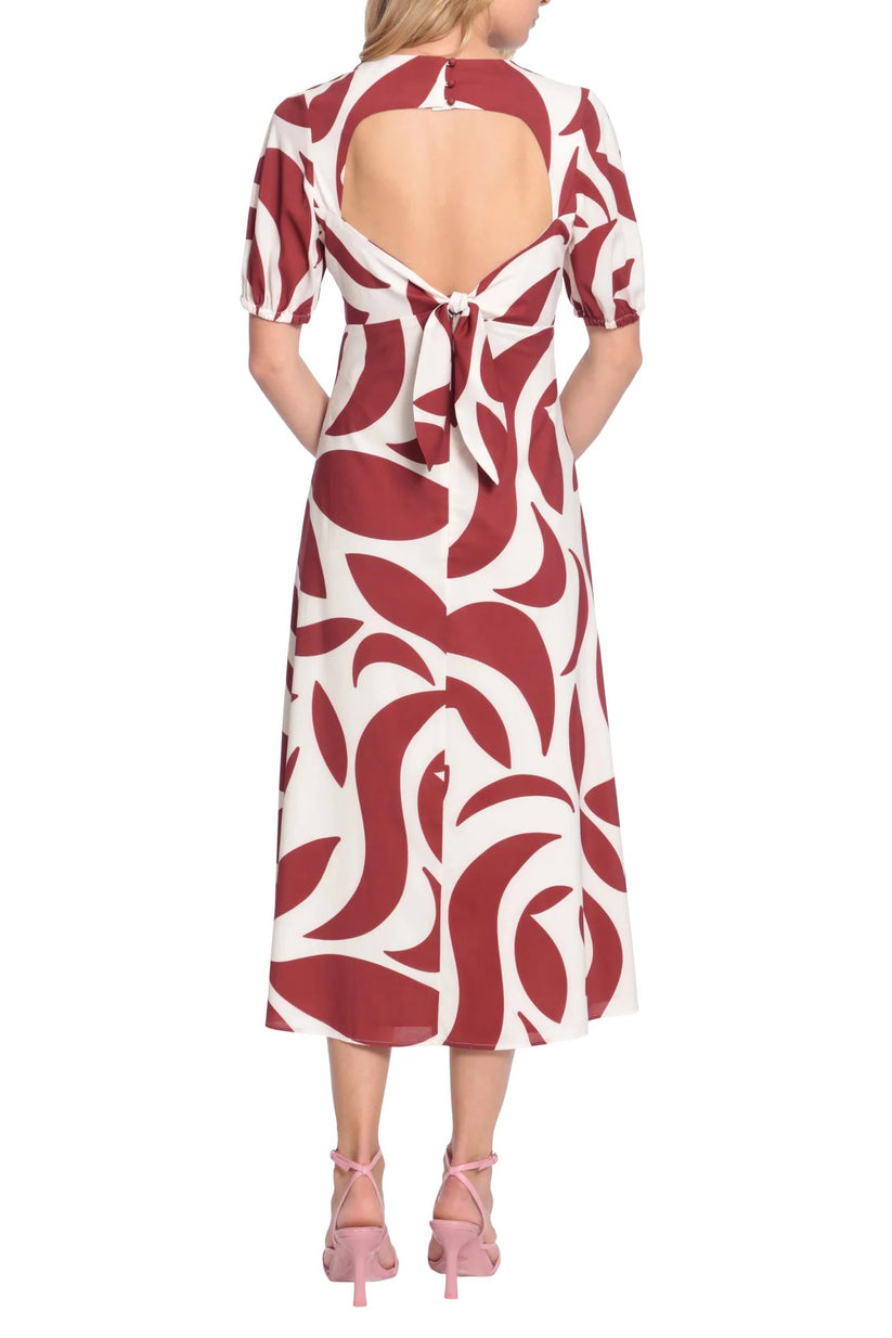 Cocktail Dresses Short Printed Cocktail Midi Dress Ivy Terra