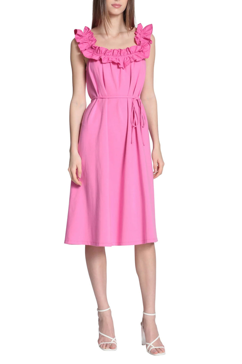 Cocktail Dresses Short A Line Ruffle Midi Cocktail Dress Strawberry