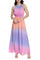 Formal Dresses Long Formal A Line Ombre Maxi Dress Pink Multi