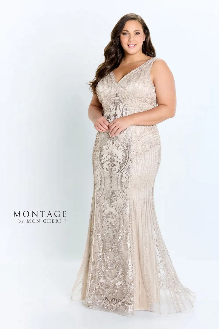 Formal Dresses Beaded Long Fit Formal Dress Stone