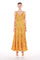 Formal Dresses Long Spaghetti Strap Floral Maxi Dress Yellow