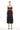 Cocktail Dresses Shoulder Strap Mesh Midi Length Dress Black