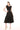 Cocktail Dresses Ruffle Square Neck Sleeveless Midi Dress Black