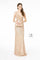Deep Illusion V-Neck Sequin Long Prom Dress - The Dress Outlet Elizabeth K
