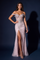 Prom Beaded Corset Fitted Formal Evening Gown – Blue