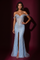 Prom Beaded Corset Fitted Formal Evening Gown – Blue