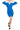 Cocktail Dresses Short Cocktail Long Sleeve Pleated Dress French Blue