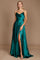Formal Cowl Neck Spaghetti Strap Party Dress – Smoke Blue