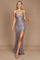 Long Formal Fitted Sequin Prom Dress – Black