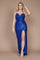 Long Formal Fitted Sequin Prom Dress – Gold