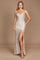 Long Formal Fitted Sequin Prom Dress – Chocolate