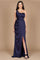 One Shoulder Formal Evening Dress – Black