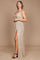 Plus Size Formal Dress Fully Sequin Gown – Charcoal