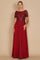 Short Sleeve Mother of the Bride Formal Dress – Burgundy