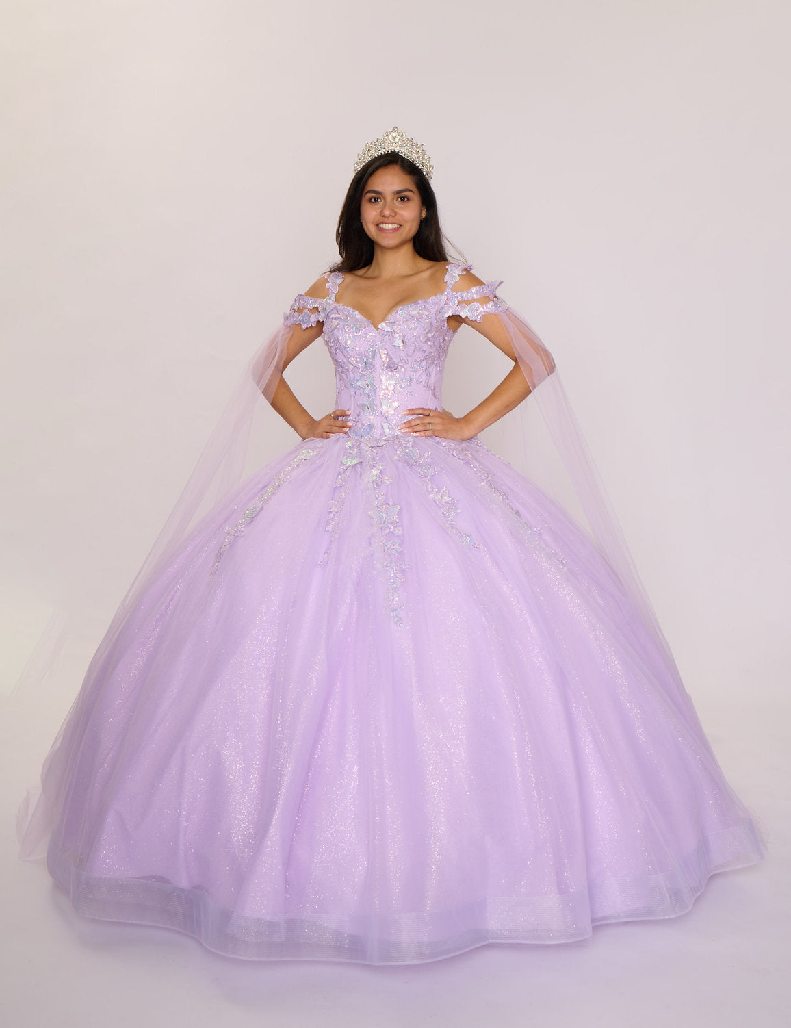 Quinceniera Dresses Long Lace Sweet 16 Quinceanera Dress Lilac