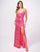 Prom Dresses Fitted Long Formal Prom Sequin Dress Fuchsia
