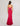 Prom Dresses Fitted Long Formal Prom Pleated Dress Burgundy