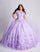 Quinceniera Dresses Long Floral Ball Gown Quinceanera Lace Dress Lilac