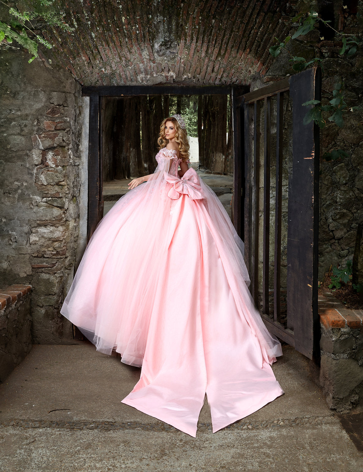 Quinceniera Dresses Long Lace Sweet 16 Quinceanera Dress Pink