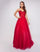 Prom Dresses Formal Long A Line Prom Dress Red