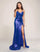 Prom Dresses Fitted Slit Formal Long Prom Dress Royal